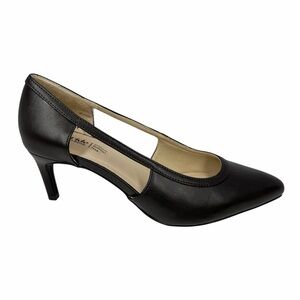 LifeStride Women's Alma Pointed Toe Dress Pumps Dark Chocolate Size 7W
